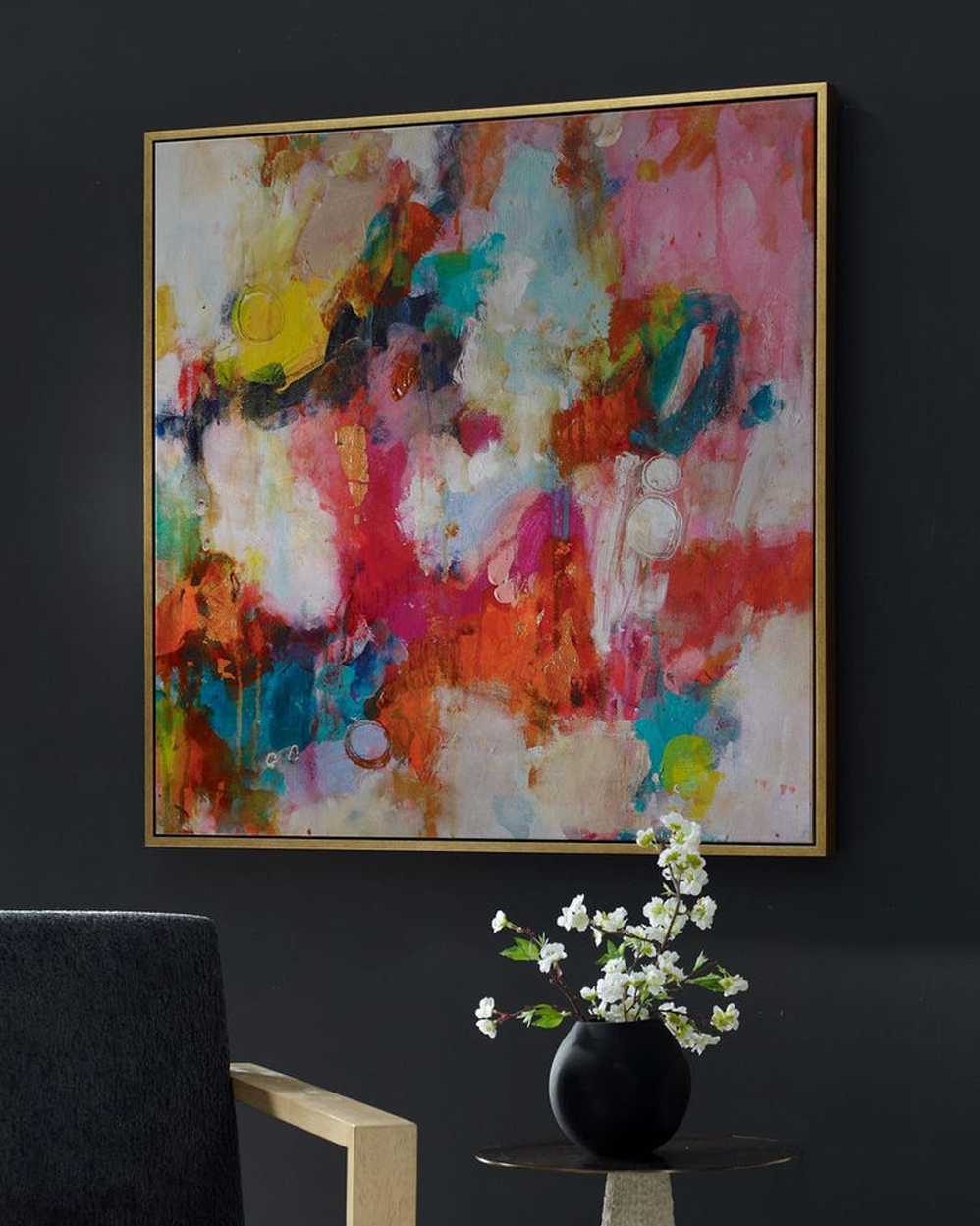 A Colorful Mindset Framed Canvas