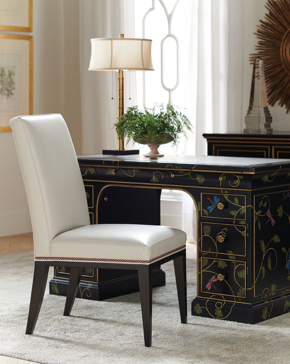 Lowell Leather Side Chair