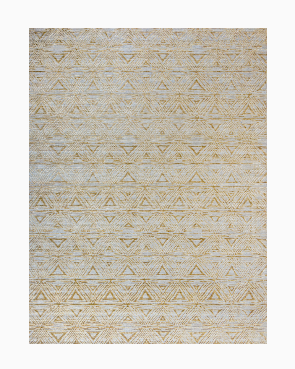 Handloomed Gold Grey Rug