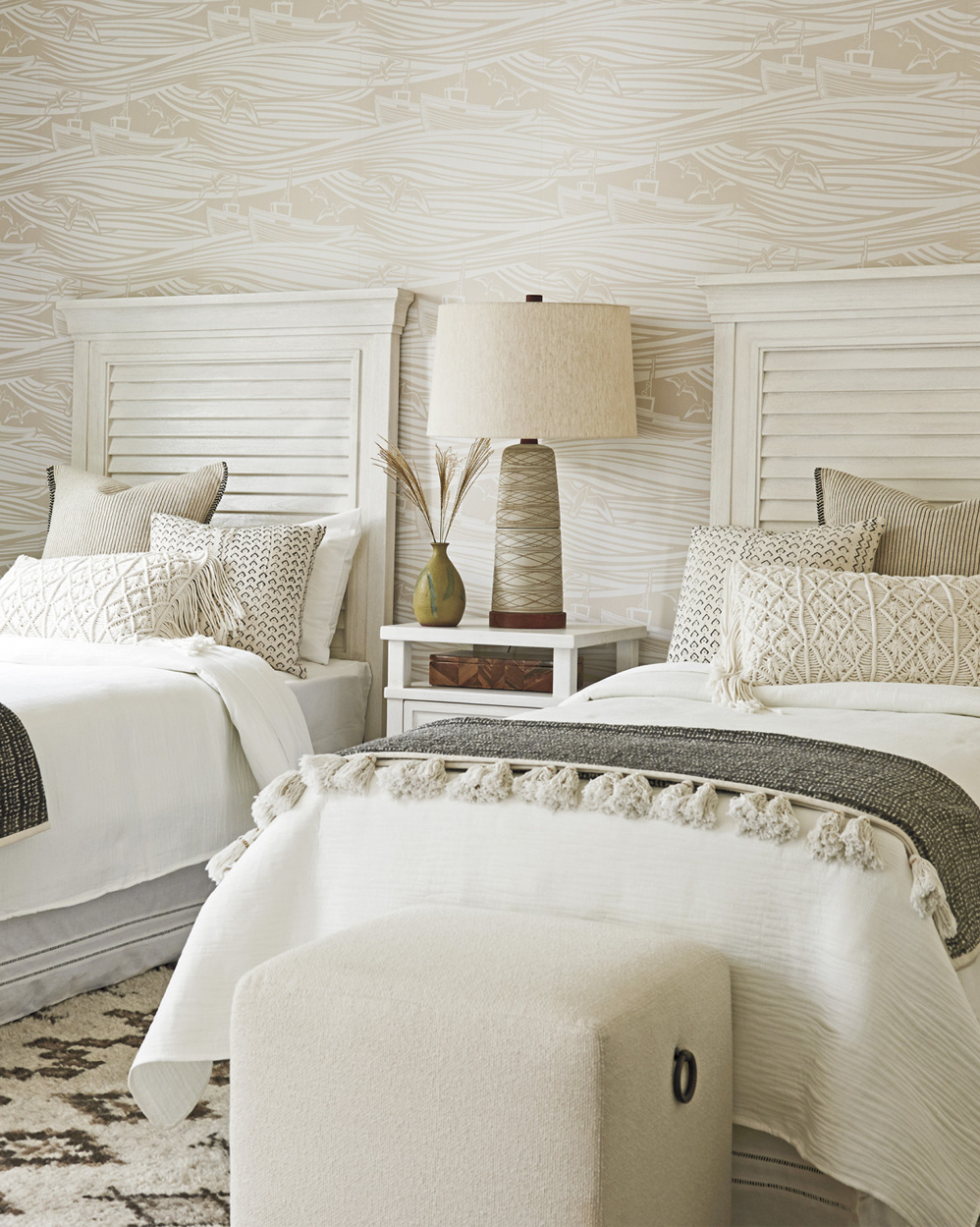 Royal Palm Louvered Headboard