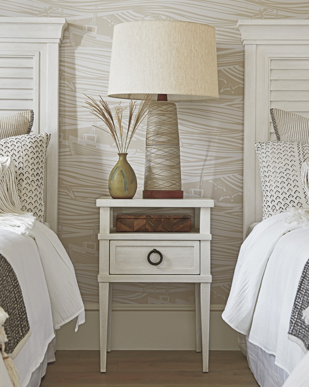 Royal Palm Louvered Headboard