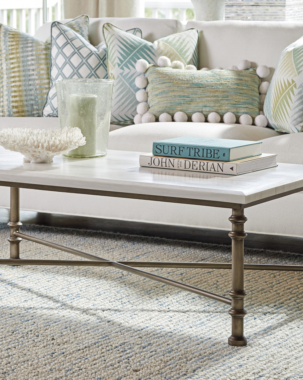Flagler Marble Top Cocktail Table