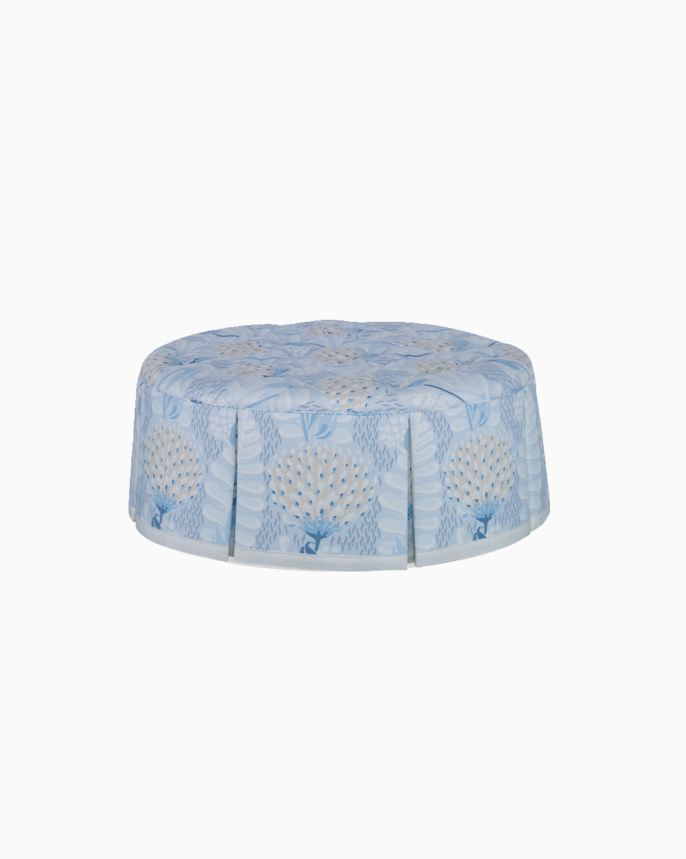 Studio C Skirted Ottoman