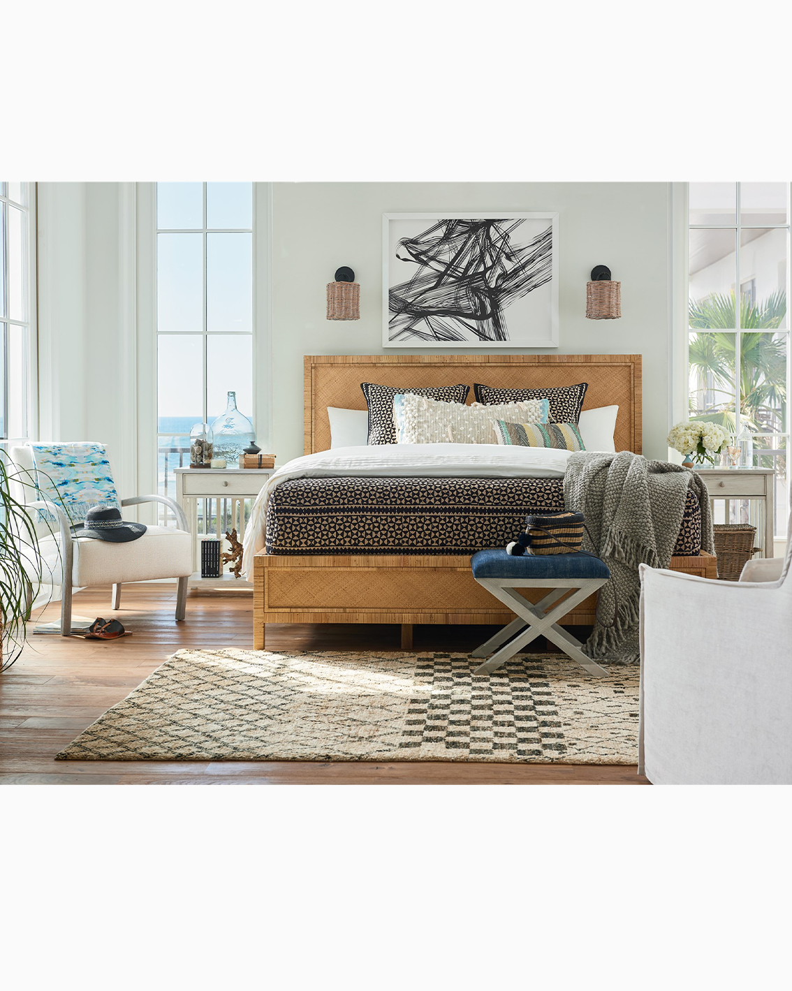 Escape Bedside Table With Stone Top