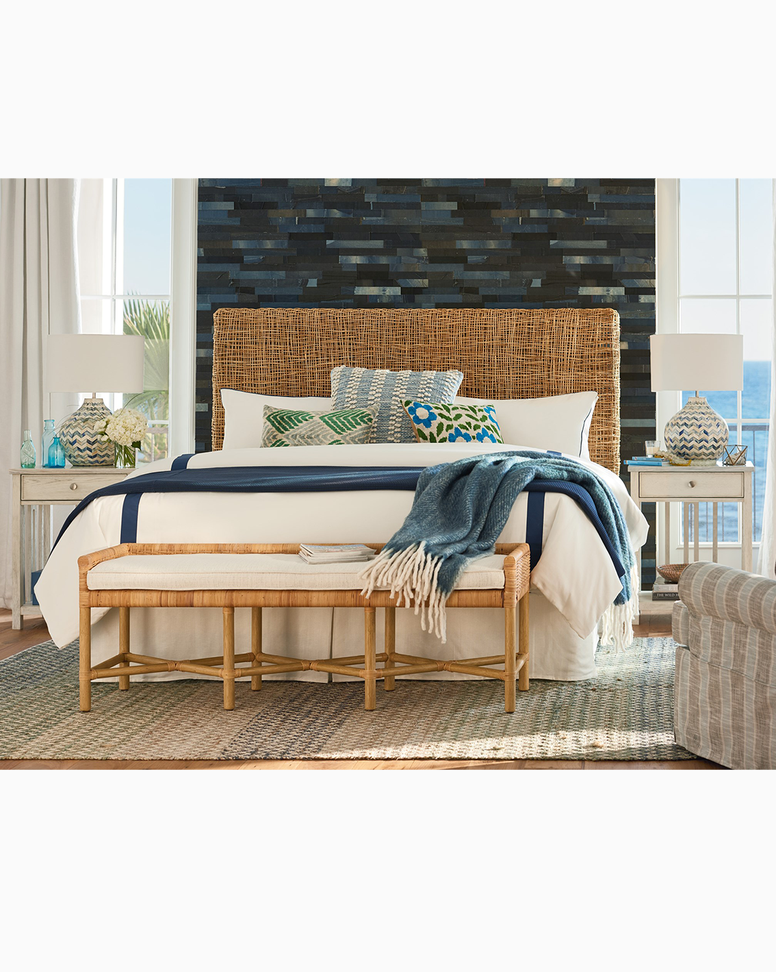 Escape Bedside Table With Stone Top