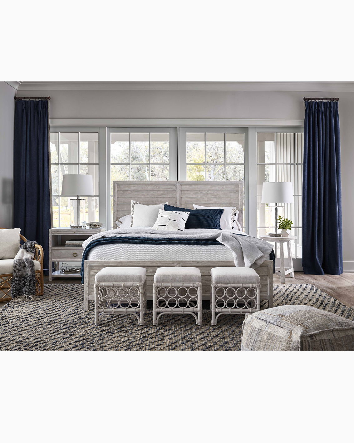 Getaway Coastal Living Rattan Stool