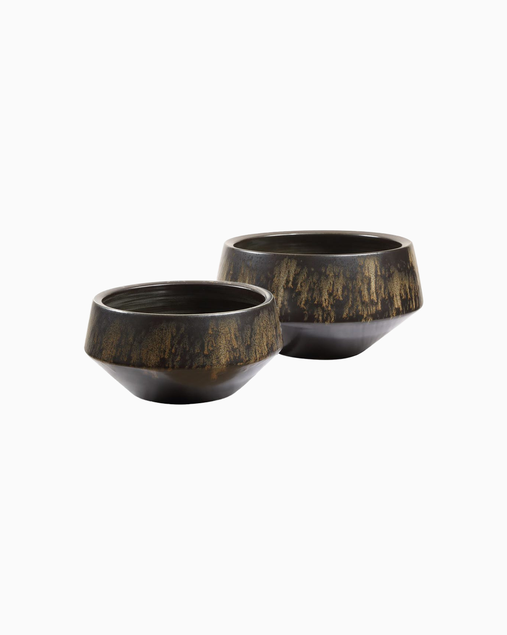 Bronze Vase Duo