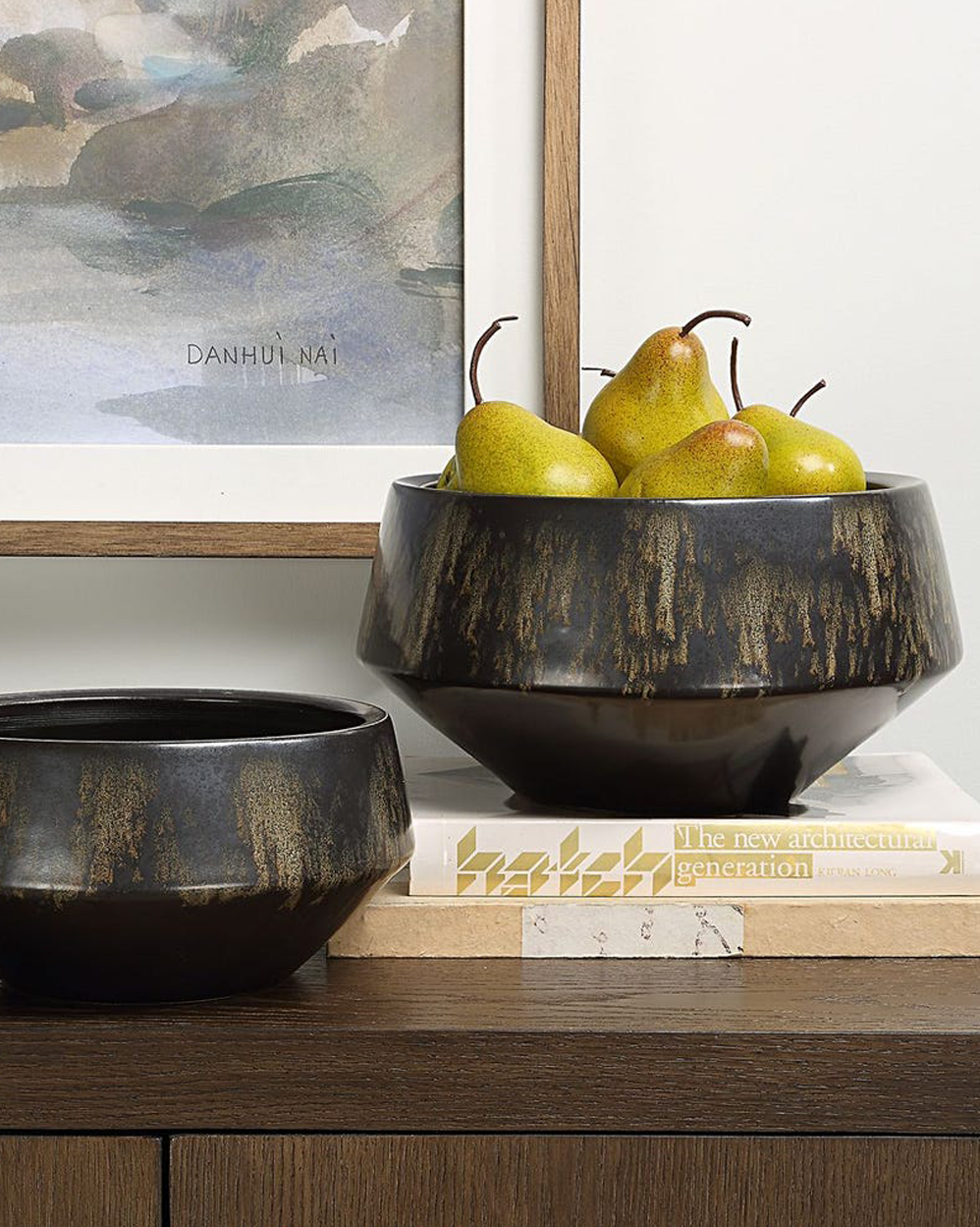 Bronze Vase Duo