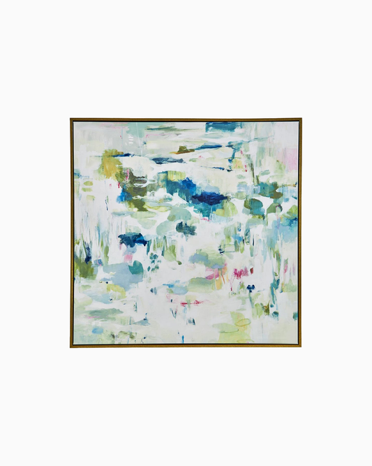 Abstract Reflections Framed Canvas