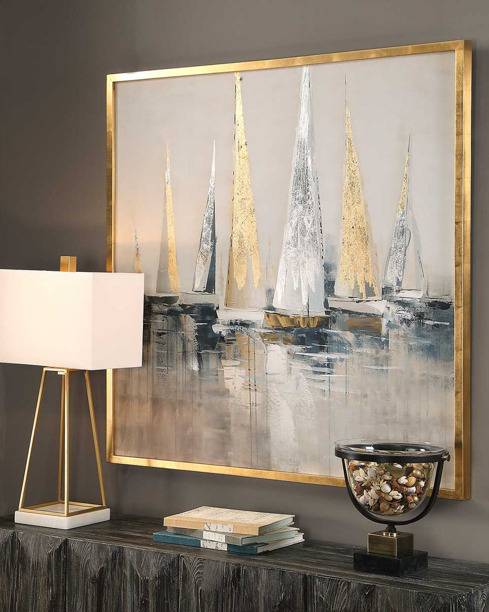 Regatta Hand Painted Canvas