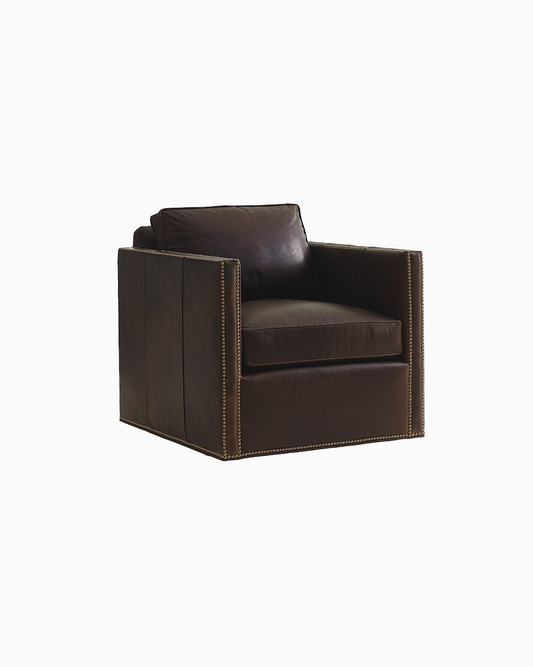 Hinsdale Leather Swivel Chair